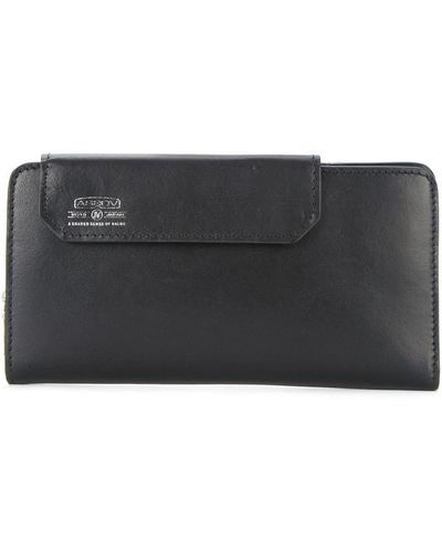 AS2OV Front Flap Wallet - Black