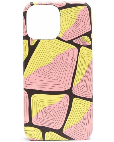 Emilio Pucci Abstract Print Iphone 12 Pro Case - Pink