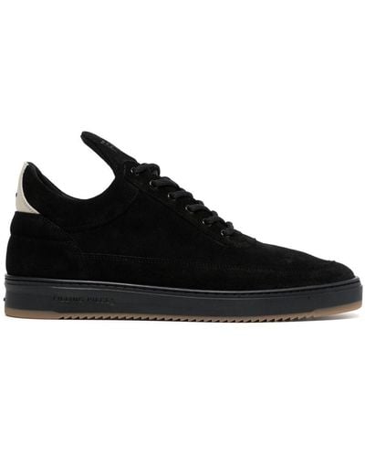 Filling Pieces Suede Low-top Trainers - Black