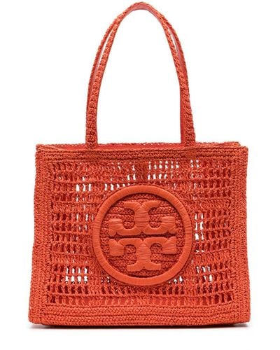 Tory Burch Ella Double T-embossed tote bag - Rosso