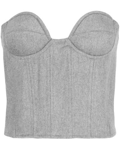 ROKH Bustier-Top - Grau