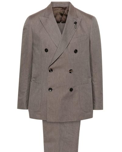 Lardini Double-breasted Suit - Grey
