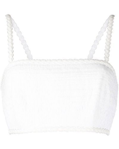 Rebecca Vallance Top crop Antonia - Bianco