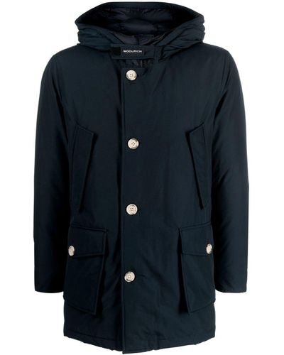 Woolrich Logo-patch Padded Parka - Blauw