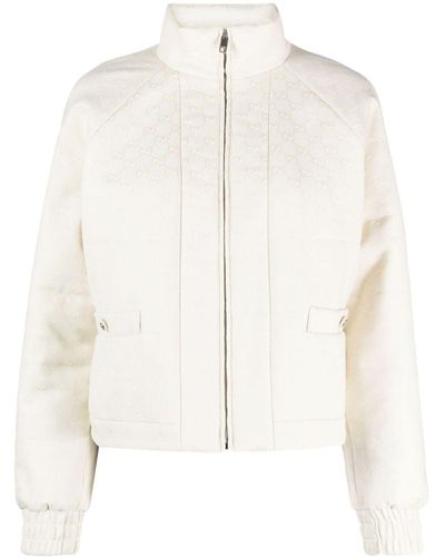 Gucci GG Supreme Cropped Bomberjack - Naturel