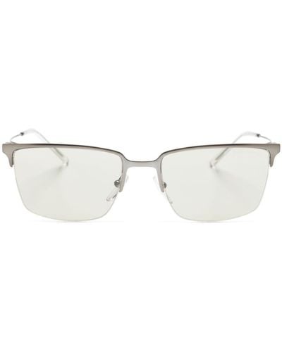 Emporio Armani Rectangle-frame Sunglasses - Metallic