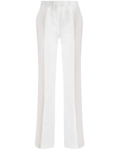 Etro High-rise Staight-leg Trousers - White