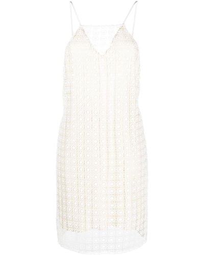 Rohe Semi-sheer Lace Dress - White