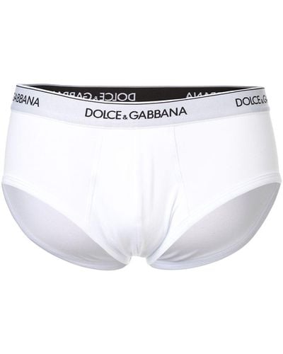 Dolce & Gabbana ドルチェ&ガッバーナ ロゴ ブリーフ - ホワイト
