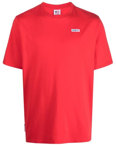 Autry Logo-print Cotton T-shirt - Red