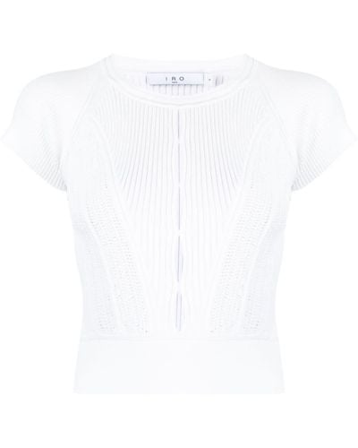 IRO T-shirt con cut-out - Bianco