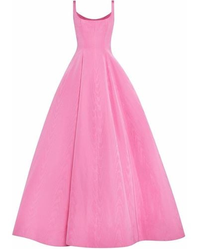 Oscar de la Renta Scoop-neck A-line Gown - Pink