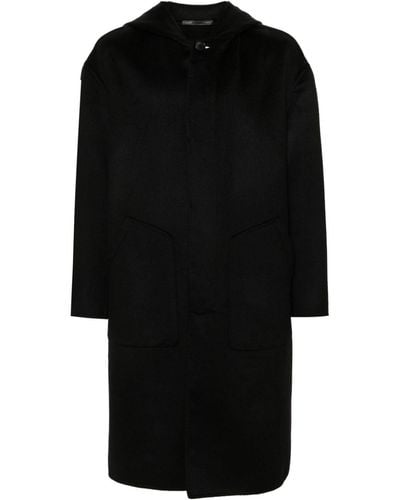 Giorgio Armani Double-Faced Cashmere Coat - Black