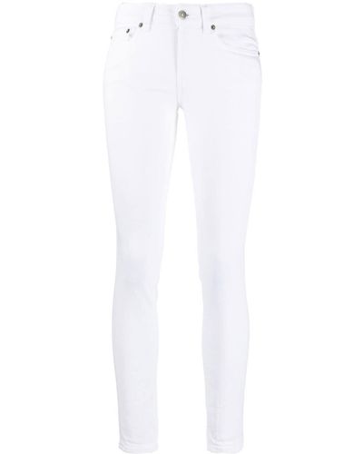 Dondup Klassische Slim-Fit-Jeans - Weiß