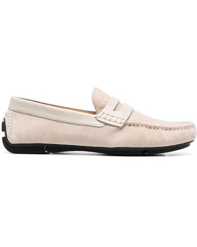 Emporio Armani Loafers Met Logo - Wit