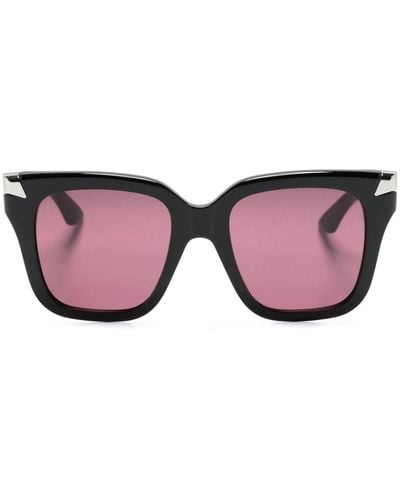 Alexander McQueen Sonnenbrille mit Oversized-Gestell - Pink