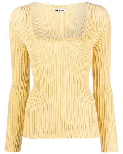 Aeron Finesse Square-neck Sweater - Yellow