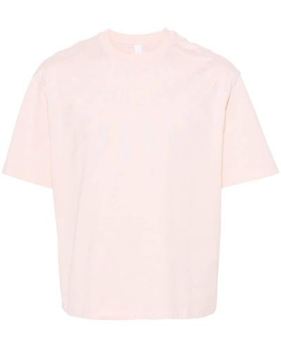 Neil Barrett Thunderbolt-print Cotton T-shirt - Pink