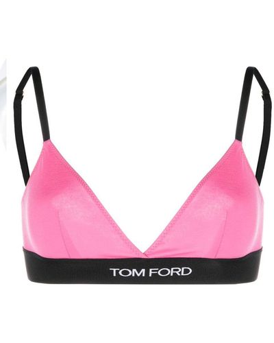 Tom Ford Logo-underband Bra - Pink