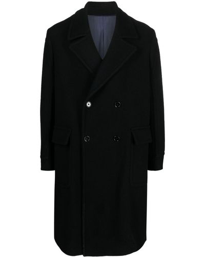 Dondup Manteau en laine vierge mélangée - Noir