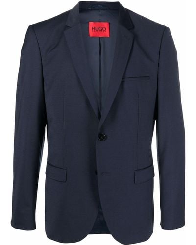 HUGO Single-breasted Suit Jacket - Blue