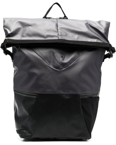 Rossignol Logo-patch Foldover Backpack - Black