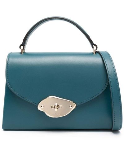 Mulberry Lana Leather Tote Bag - Blue