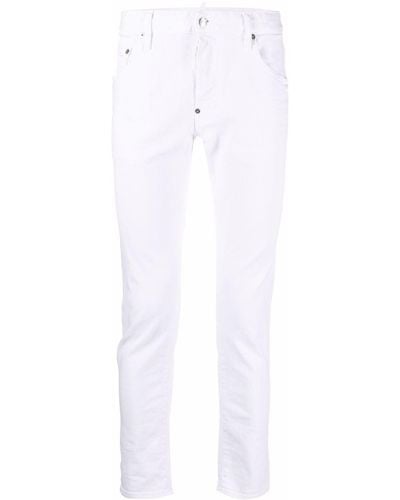 DSquared² White Stretch Cotton Jeans
