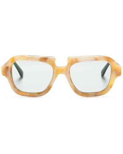 Kuboraum S5 Square-frame Sunglasses - Natural