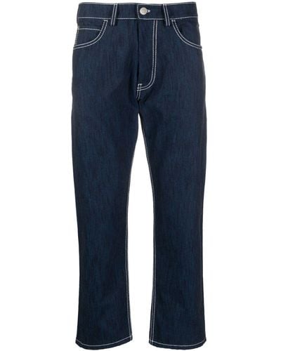 Marni Halbhohe Straight-Leg-Jeans - Blau
