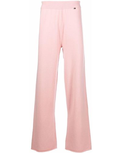 Extreme Cashmere N104 Wide-leg Knitted Pants - Pink
