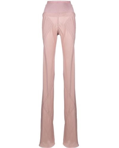 Rick Owens Bias-cut High-waisted Trousers - Pink