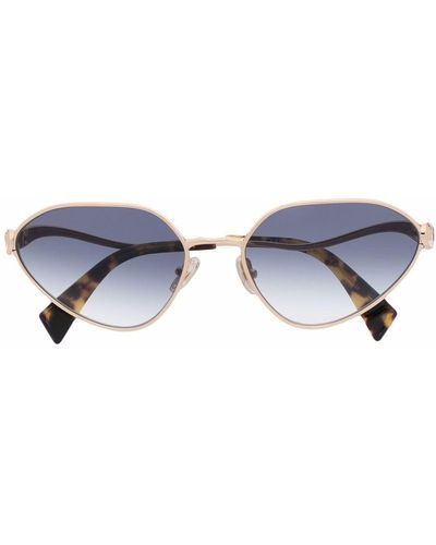 Lanvin Tinted Cat Eye Sunglasses - Metallic
