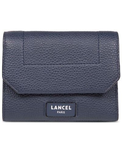 Lancel Ninon Leather Compact Wallet - Blue