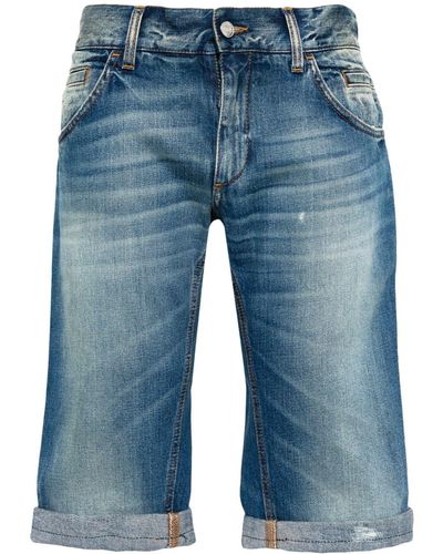 Dolce & Gabbana Jeans-Shorts mit Bündchen - Blau