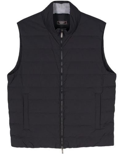 Peserico Quilted Padded Gilet - Black
