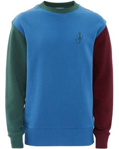 JW Anderson Sweater Met Colourblocking - Blauw