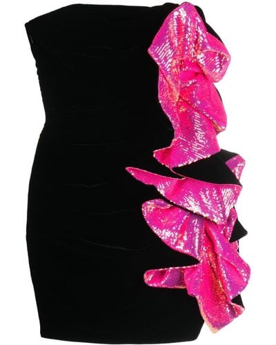 Alexandre Vauthier Embellished Strapless Minidress - Black