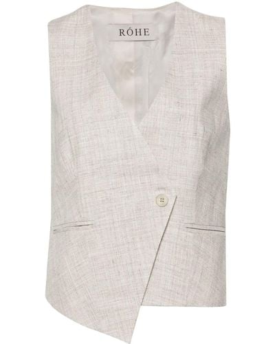 Rohe Tailored waistcoat - Blanco