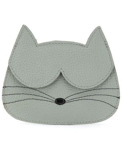 Sarah Chofakian Cat Cardholder - Grey