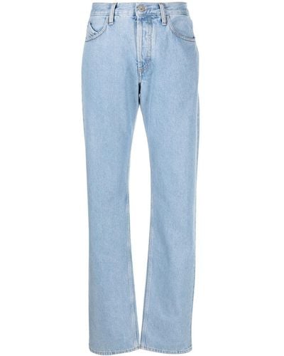 The Attico Gerade High-Rise-Jeans - Blau