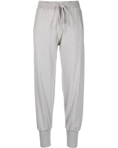 Allude Drawstring-waist Track Trousers - Grey