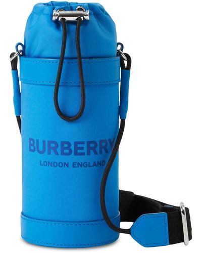 Burberry Étui pour smartphone à logo imprimé - Bleu