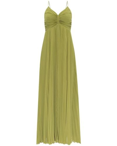 Diane von Furstenberg Pleated Sleeveless Dress - Green