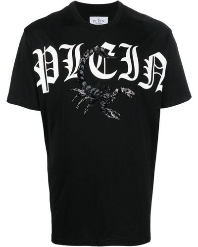 Philipp Plein Scoprion Logo-print T-shirt - Black