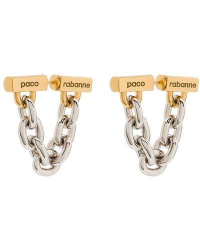 Rabanne Chain-link Earrings - Metallic