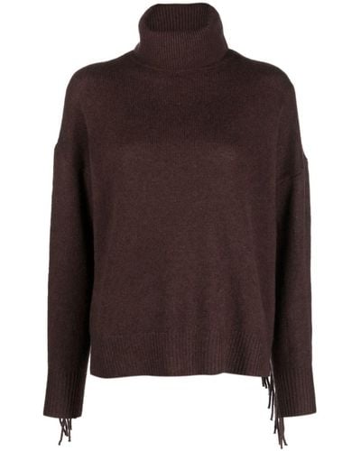 360cashmere Fringed Cashmere Sweater - Brown
