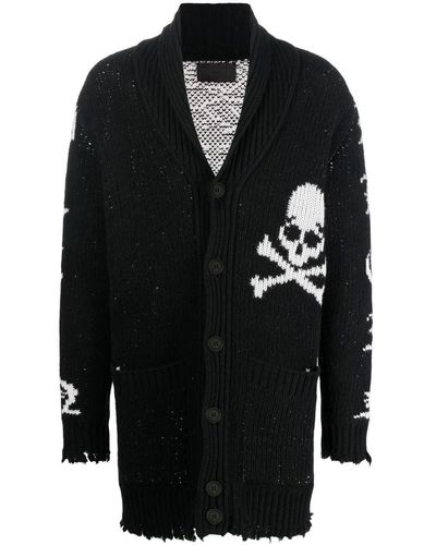 Philipp Plein Cardigan con logo - Nero