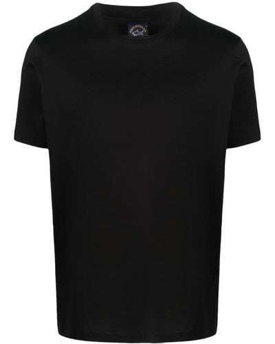 Paul & Shark T-shirt Met Tekst - Zwart