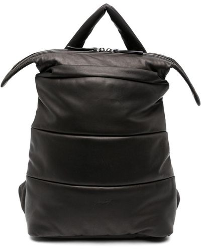 Marsèll Leather Padded-design Backpack - Black